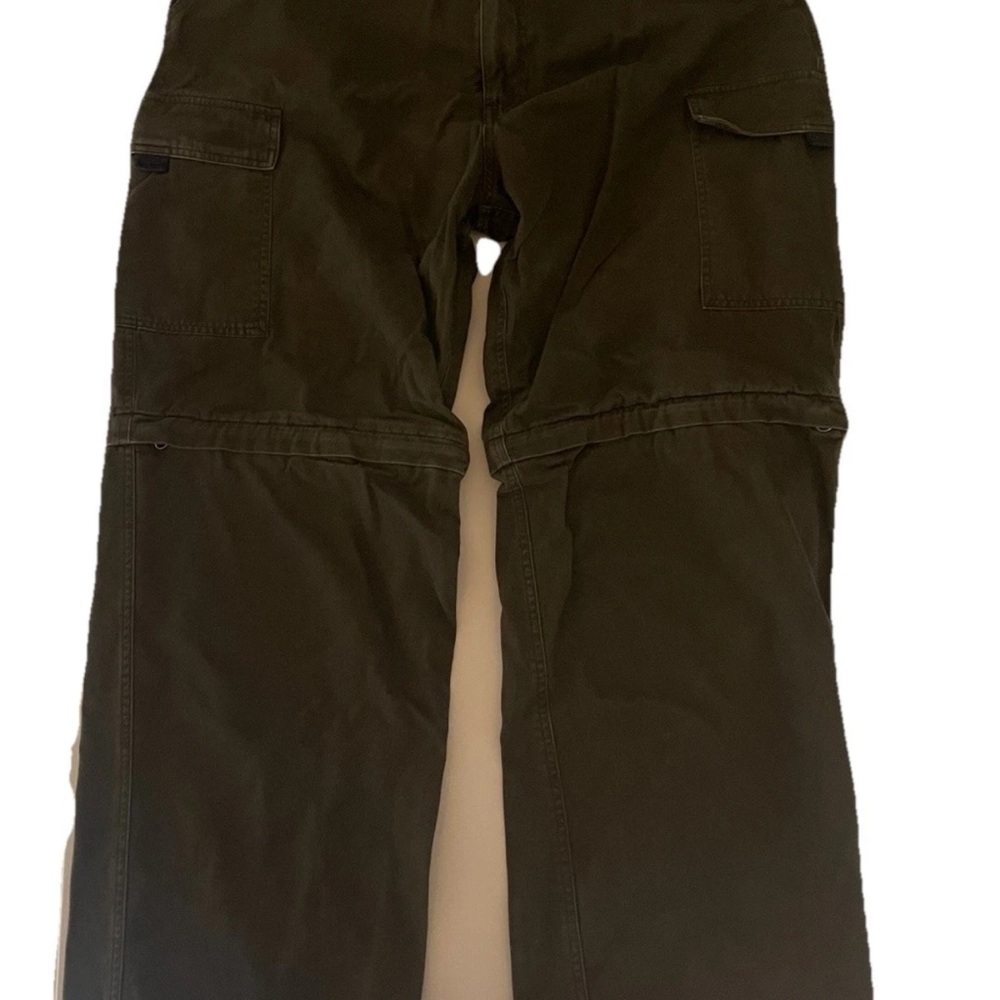 Men’s 2000’s Vintage Khaki Sonoma Jean Co Zip Off Green Cargo Pants 34x32 Y2K
